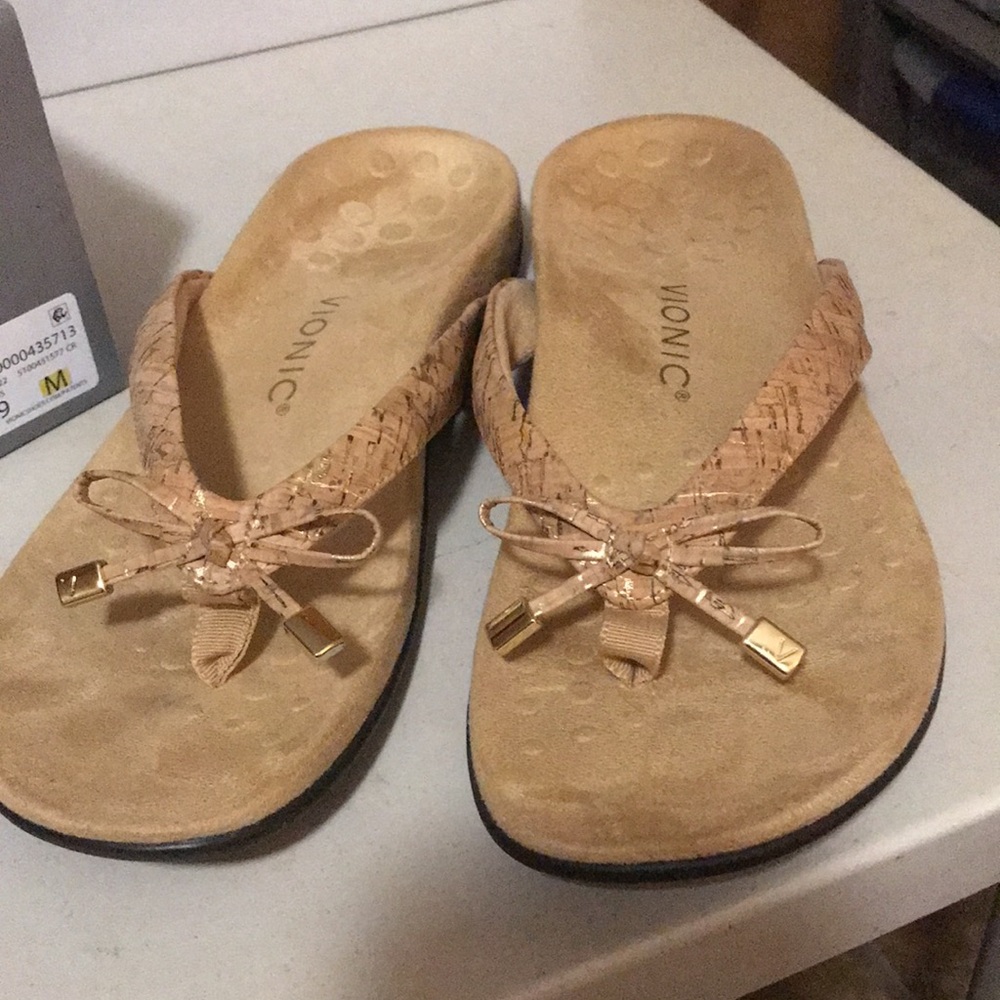 Vionic Women's Bella Sandals - Gold Cork #190